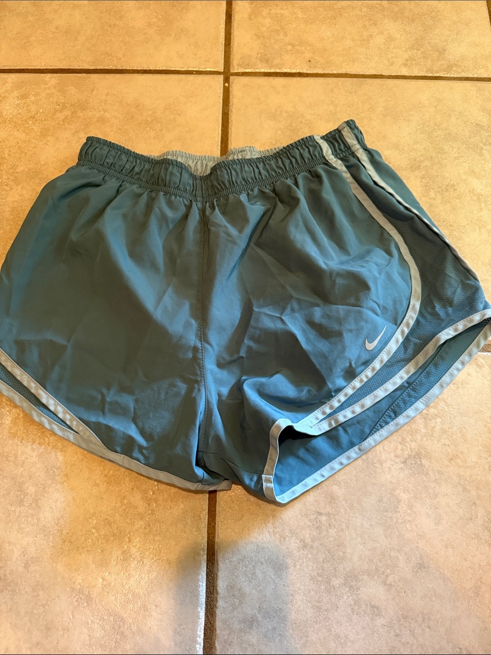 Nike Women's Teal Athletic Shorts with Light Trim